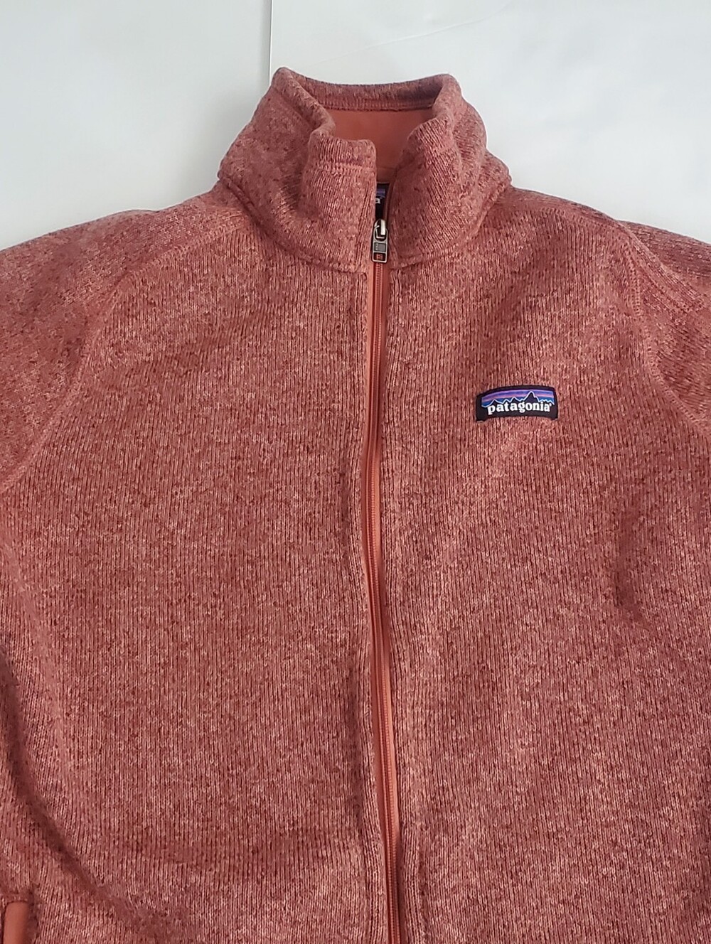 Patagonia Womens Pink Orange Salmon Better Sweater Jacket Fleece Medium 25543 - Picture 2 of 9